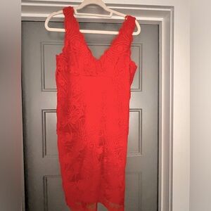 Orange Lace Dress